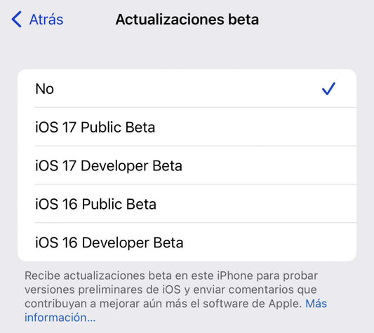 Si quieres probar iOS 17 beta de manera más segura, la primera versión de pruebas públicas lleva unos días disponibles